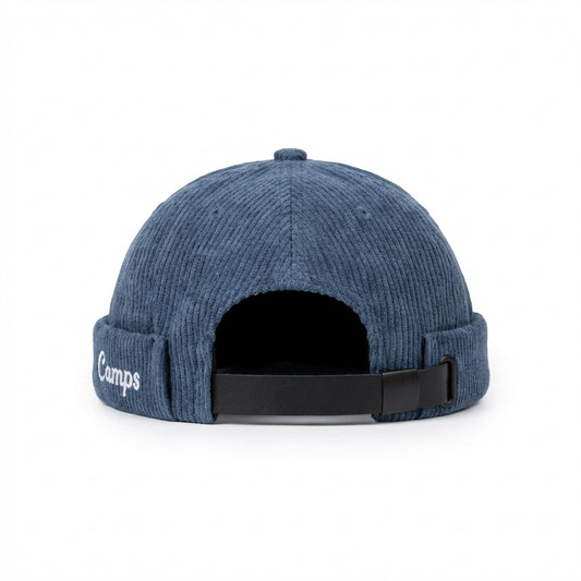The Navy Corduroy Brimless Hat