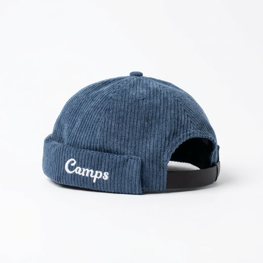 The Navy Corduroy Brimless Hat